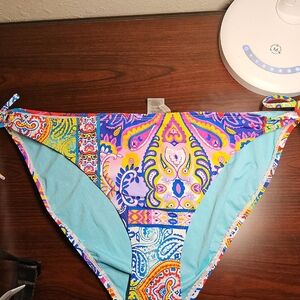 1NWOT Bleu By Rod Beattie Size 14 Colorful Paisley  Swim Bottom